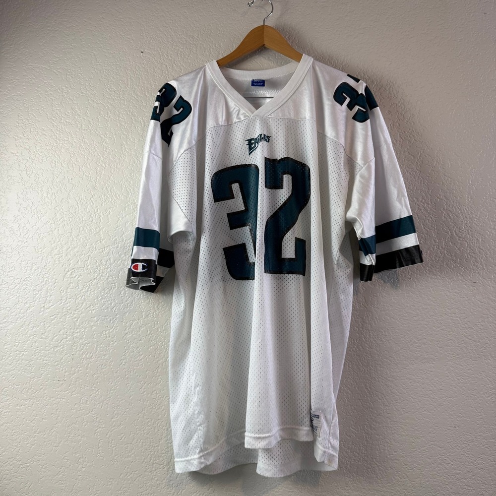 Vintage Champion Philadelphia Eagles Ricky Watters 32 Jersey Mens 52 White NFL